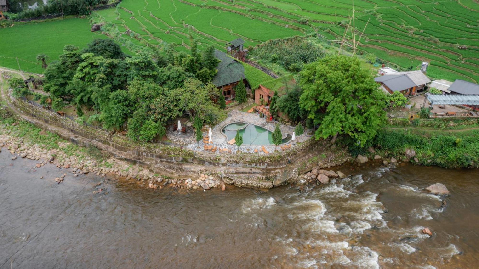 Sapa Riverside Ecolodge & Spa Exterior foto